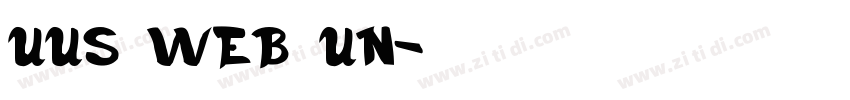 UUS WEB UN字体转换